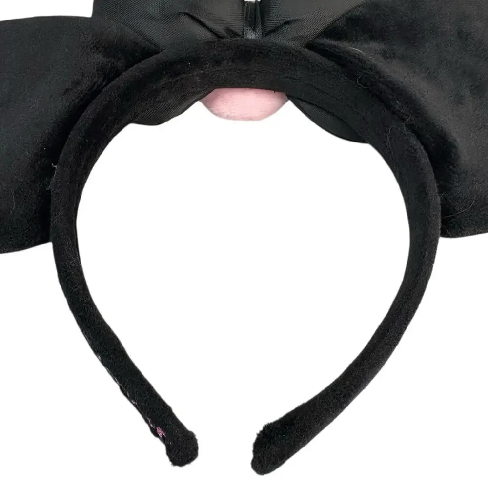 Sanrio Kuromi Puroland Cat Bow Black Plush Headband Cosplay Costume Accessory